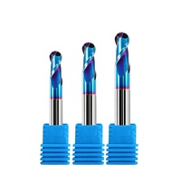 Offre Spéciale Jinchuan Fraise à queue sphérique CNC HRC65 de haute qualité, 2 dents, en carbure revêtu AlTiN, 10 pièces, ODM/OEM, Garantie 3 ans