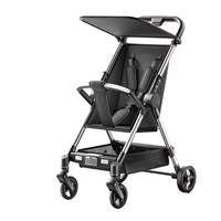Système de voyage 2-en-1 de qualité supérieure, pliable facilement, cadre en alliage d'aluminium léger, poussette bébé en lin, 0-3 ans, XCD