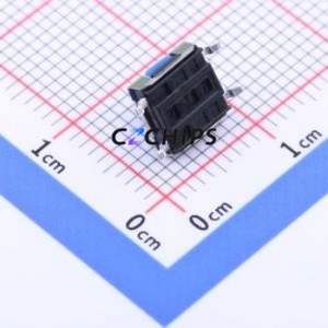 YTS-E006-1E Tactile Switch SMD Switch Single Pole Single Throw Round Button 1.6N Vertical Mount - Product Image 2