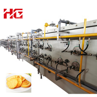 Ligne de production de chips de pommes de terre entièrement automatique de haute qualité / Équipement de cuisson de chips de pommes de terre
