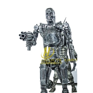 Tùy Chỉnh Ngoài Trời Lớn Trừu Tượng Tái Chế Kim Loại Terminator Khổng Lồ Robot Điêu Khắc Cuộc Sống Kích Thước Điêu Khắc Robot Ngoài Trời Điêu Khắc Nghệ Thuật - Product Image 1