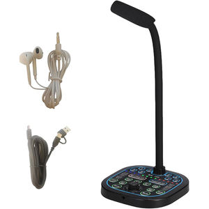 Dispositif <span class=keywords><strong>de</strong></span> modification vocale MK100, carte son USB portable, effets sonores multiples pour smartphone, diffusion en direct - Product Image 2