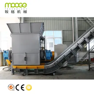 1500 Kg Hot Washing Line Waste Bags HDPE PP PE LDPE Film Shredder Crusher Washing Recycling Machine