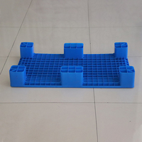 Plateau en plastique HDPE à entrée à 4 voies simple face en plastique plat à neuf pattes robuste pour le stockage