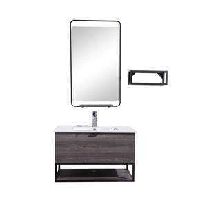 <span class=keywords><strong>Bagno</strong></span> di casa mobili in legno di quercia parete appesa vanità del <span class=keywords><strong>bagno</strong></span> con lavandino - Product Image 2