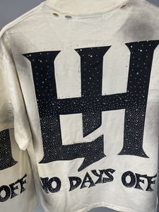 T-shirts pour hommes de la <span class=keywords><strong>marque</strong></span> de mode LH, design personnalisé avec strass et trous, manches courtes, vente <span class=keywords><strong>en</strong></span> gros, T-shirts Life Hustlers pour hommes - Product Image 4