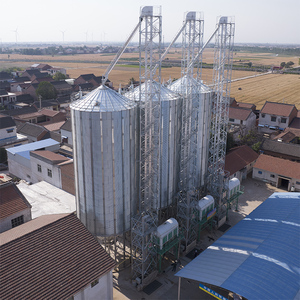 Galvanized <b>Metal</b> Silos for Grain <b>Storage</b> 50T-1000T Corn Silo Competitive Price - Product Image 3