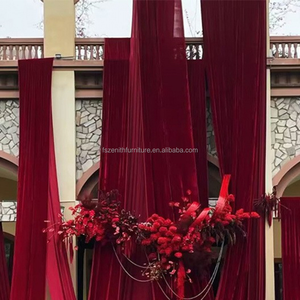 Cortinas de fondo de terciopelo de lujo para escenario de fiesta de cumpleaños personalizadas, cortinas de tela para decoraciones de boda - Product Image 1