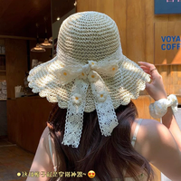Sombrero de paja plegable y transpirable para mujer, gorra de protección solar UV de ala ancha, sombrero ligero esencial para proteger la cabeza