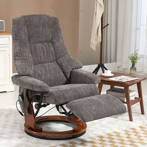 Fauteuil inclinable moderne kaki avec repose-pieds, collection de meubles de salon Haberdashery - Product Image 2