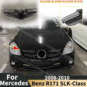 Grille de pare-chocs avant StarNav pour Mercedes Benz R171 SLK-Class SLK200 SLK300 SLK320 SLK350 SLK55 2009 2010 Pièces de rechange racing - Product Image 4