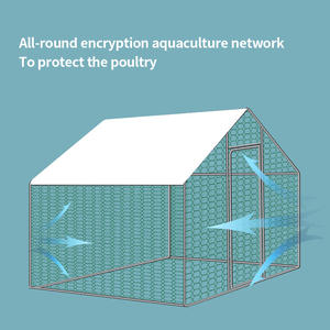 Kurulumu kolay büyük Metal tavuk Run tavuk kümesi ev boyutu için 1000 tavuk yumurtlama kafesi yılan ve sıçan koruma - Product Image 5