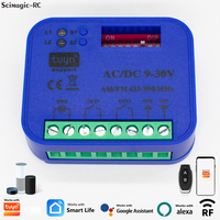 Ouvre-porte de garage WiFi 2CH 433-900MHz, télécommande 9-30V, fonctionne avec l'application Tuya, contrôleur intelligent marche/arrêt, domotique