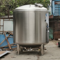 Réservoir d'eau de 5000L, matériaux d'isolation thermique personnalisés, réservoir de stockage d'eau chaude, réservoirs d'eau en acier inoxydable, prix