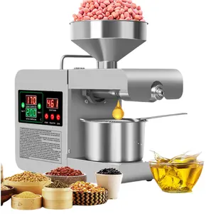 220v Home Oil Extraction Machine,commercial Seed Cold Oil Press Machine Olive for Small Business Motor