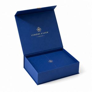 Boîte à chapeau magnétique personnalisée en carton recyclé CRD pour l'emballage de casquettes, boîte cadeau rigide en papier avec fermeture magnétique et poignée, grande taille personnalisée - Product Image 2
