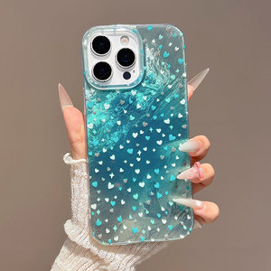 เคสโทรศัพท์มือถือลายหินอ่อนสุดหรู รุ่นบลูโอเชียน ฮอลิเดย์ ซีรีส์ วัสดุ PC+TPU สำหรับ iPhone 11-16 Pro Max ป้องกันการกระแทก - Product Image 6