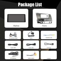 Nouvelle version améliorée de l'autoradio Android, navigation GPS, lecteur multimédia DVD, accessoires stéréo pour Honda CIVIC 2008-2011