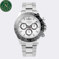 Noob Jam Tangan Mewah Tahan Air Kaca Safir Baja Tahan Karat 904L Gerakan Kronograf 4130 Pabrik