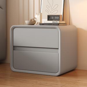 Table de chevet moderne avec haut-parleur chargeur intelligent sans fil design pour chambre à coucher avec lumière LED et table de chevet avec verrouillage par empreinte digitale - Product Image 3