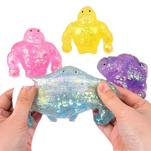 Nouveau jouet à presser en TPR Gorilla Man Aurora Maltose de 9 cm, portable, anti-stress, cadeau pour enfants et adultes, améliore l'humeur facilement - Product Image 1