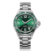 Montre de plongée en acier inoxydable, montre-bracelet automatique avec votre propre Logo, mécanique, adaptée pour la plongée
