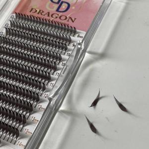 Extensiones de Pestañas Personalizadas Super Matter Black Comic Spire Full Volume 15-20mm Mix Anime C D Promade Fan Manga - Product Image 4