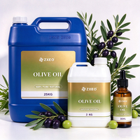 Huile d'olive 1kg 5kg 25kg en fût, petite bouteille personnalisée, OEM, marque privée, pressée à froid, huile de support pour massage, soins de la peau, cheveux, fabrication de savon