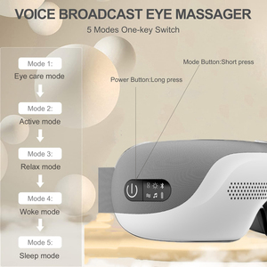 YESIWELL Visible Eye Messager con calefacción de grafeno, masajeador de ojos eléctrico con música Blue Tooth - Product Image 4