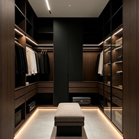 Système de dressing moderne autoportant, organisateur de penderie ouverte modulaire, cadre métallique personnalisable DIY, vestiaire écologique