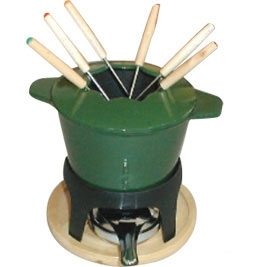 2022 gros émail chocolat petit <span class=keywords><strong>fromage</strong></span> <span class=keywords><strong>fondue</strong></span> Pot ensemble et 6 fourchettes à <span class=keywords><strong>fondue</strong></span> populaire - Product Image 6