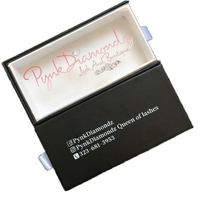 Boîte d'emballage de cils personnalisée et écologique de 2mm d'épaisseur nouveau design de marque privée étui à cils avec logo et paillettes pour cosmétiques