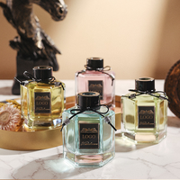 Diffuseur de parfum d'ambiance sans flamme à bâtonnets décoratifs en fleurs séchées, parfum floral, 50 ml