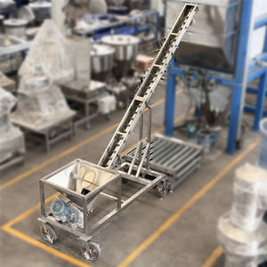 Convoyeur spiralé réglable en forme de U pour l'utilisation dans les usines de fabrication agricole, les magasins d'alimentation, en acier inoxydable, haute capacité, pour les céréales, la poudre, les boues - Product Image 3