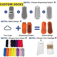 Chaussettes de sport antidérapantes en coton et silicone personnalisées pour femmes, couleur blanche, POPSOX Medias