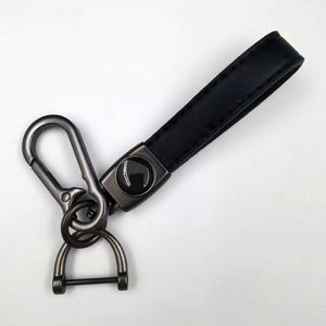 Hot Leather Car Keychain for Car Brands Handmade Premium Metal <b>Key</b> <b>Ring</b> Accessories Customized Logo Present for Man and Woman - Product Image 6