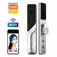 Serrure de porte intelligente numérique Tuya avec reconnaissance faciale 3D, lecteur d'empreintes digitales, caméra, lecteur de carte, clé, plusieurs modes de déverrouillage, sonnette intégrée