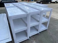Bac de culture de poissons en polypropylène, soudé sur mesure, avec plateau en PE et revêtement en PVC, résistant à la corrosion, pour filtration et traitement chimique