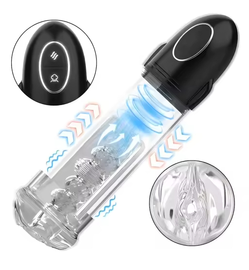 Black Rotating Male Masturbator