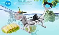 AYP001 Commerciële handmatige frietjes-snijmachine, fruit- en groentesnijder, roestvrij staal, horizontale snijmachine