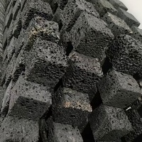 Diffuseur de pierre aromatique à trous multiples Pierre volcanique basalte noire Pierre de lave améliorant la qualité de l'air intérieur Cadeau Fête des mères Noël