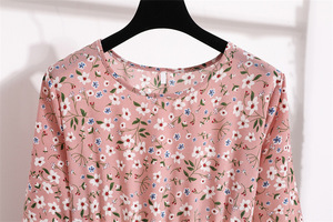 Abiti Lunghi Estivi con Stampa Floreale, Eleganti Vestiti da Donna a Maniche Lunghe in Chiffon per Spiaggia e Feste, Abiti Casual da Donna - Product Image 5