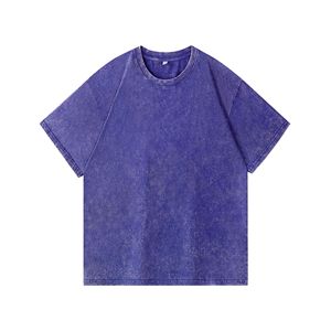 เสื้อยืดโอเวอร์ไซส์สไตล์สตรีทแวร์ ใส่สบาย วินเทจ คุณภาพสูง ผ้าฝ้าย หลายสี ดีไซน์ของตัวเอง ล้างสีแบบแอซิดวอช - Product Image 5