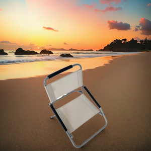 Chaise de plage de <span class=keywords><strong>camping</strong></span> pliable à siège bas pour l'extérieur - Product Image 4