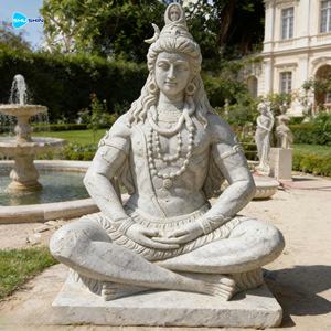 Estátua de Mármore de Durga Maa Makrana em Tamanho Real para Exterior, Escultura de Pedra de Deusa Indiana, Estátuas de Deuses Indianos, Escultura de Laxmi - Product Image 4