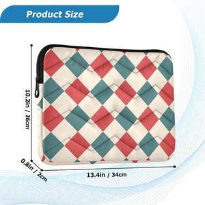 Fashion Design Custom Print <b>Computer</b> Messenger Laptop Accessories Grid Protective Case Laptop Sleeve Hotsales - Product Image 2