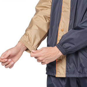 <b>Men's</b> 100% Polyester Waterproof <b>Rain</b> <b>Jacket</b> Windproof Foldable with Zipper Closure Plus Size Casual for Winter Waterproof <b>Jacket</b> - Product Image 4