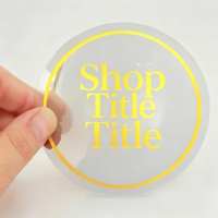 Étiquettes personnalisées en vinyle transparent pour impression et emballage ; autocollants imperméables pour pots et bouteilles de bougies avec logo