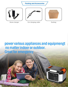 สถานีไฟฟ้าพกพา 1200W 1008Wh แบตเตอรี่ลิเธียมสำหรับแคมป์ปิ้ง ช่องเสียบ 2AC+3USB รองรับการชาร์จพลังงานแสงอาทิตย์ 2400W พร้อมไฟฉาย - Product Image 2