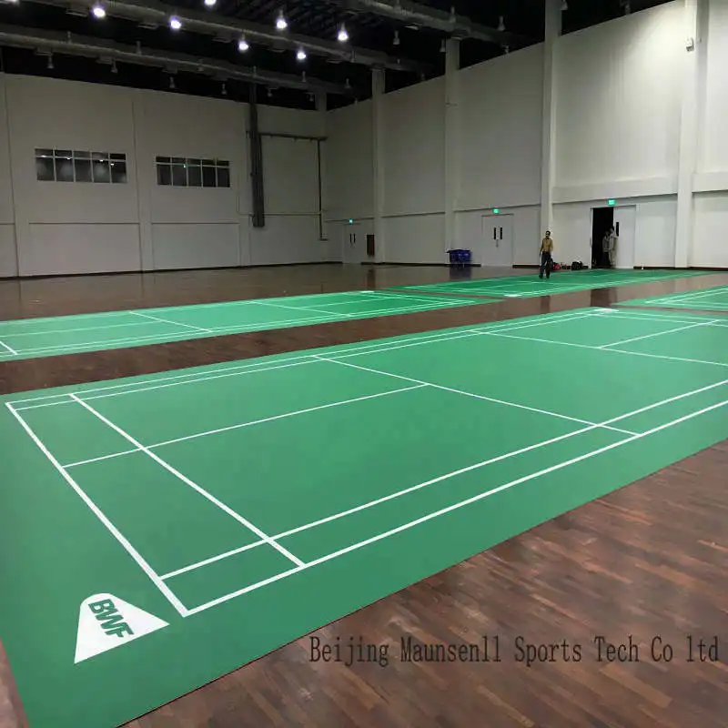Interni ed Esterni IN PVC rotolo di Badminton utilizzato Pavimentazione Sportiva In superficie